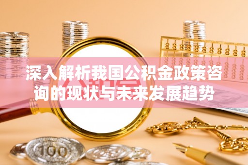 青山深入解析我国公积金政策咨询的现状与未来发展趋势