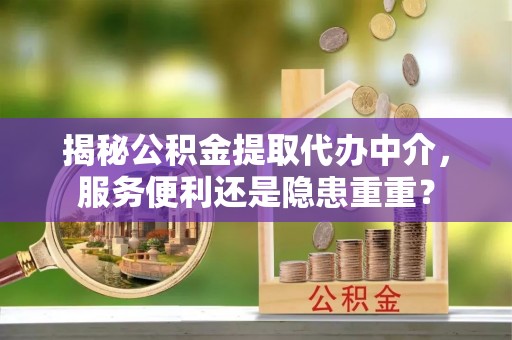 青山揭秘公积金提取代办中介，服务便利还是隐患重重？