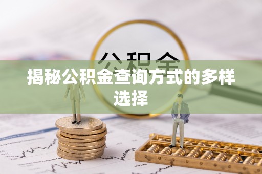 青山揭秘公积金查询方式的多样选择